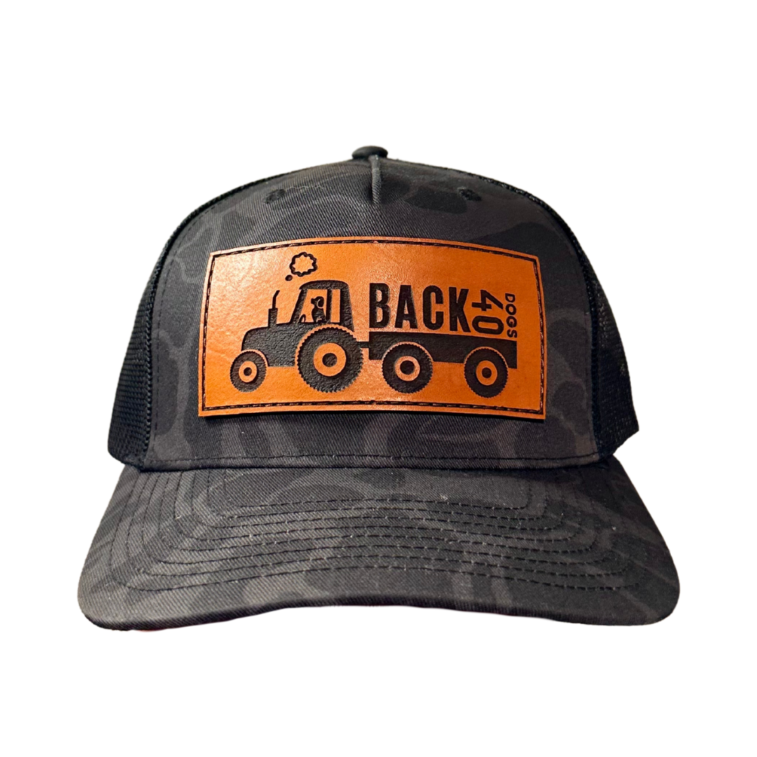 BACK 40 Tractor Hat (Black Duck Camo)