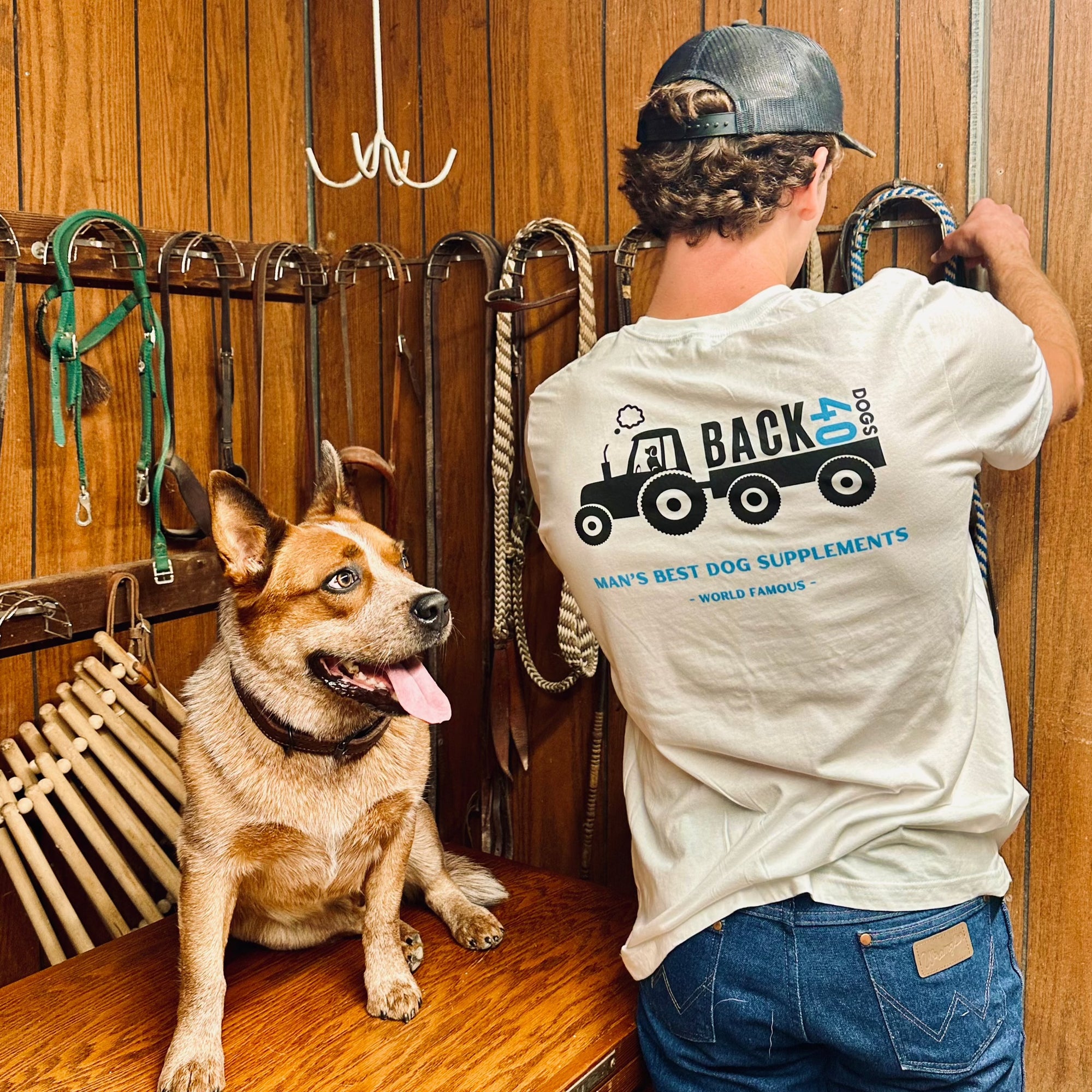 Man's Best Dog Supplements Tee - World Famous